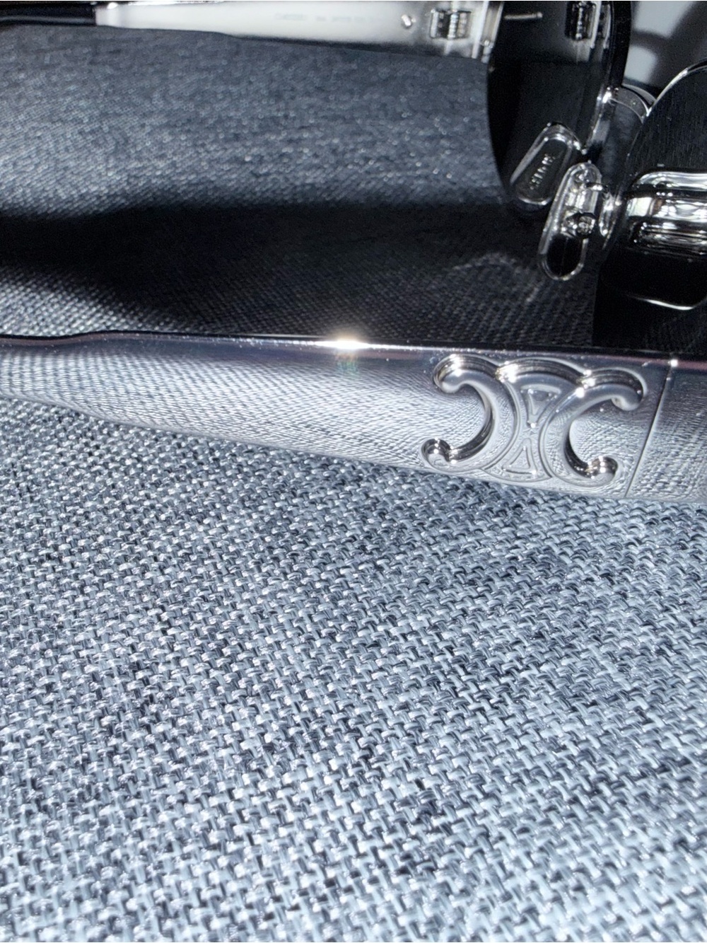 Celine TRIOMPHE METAL 01 SUNGLASSES IN METAL *Like New* - Picture 3 of 8